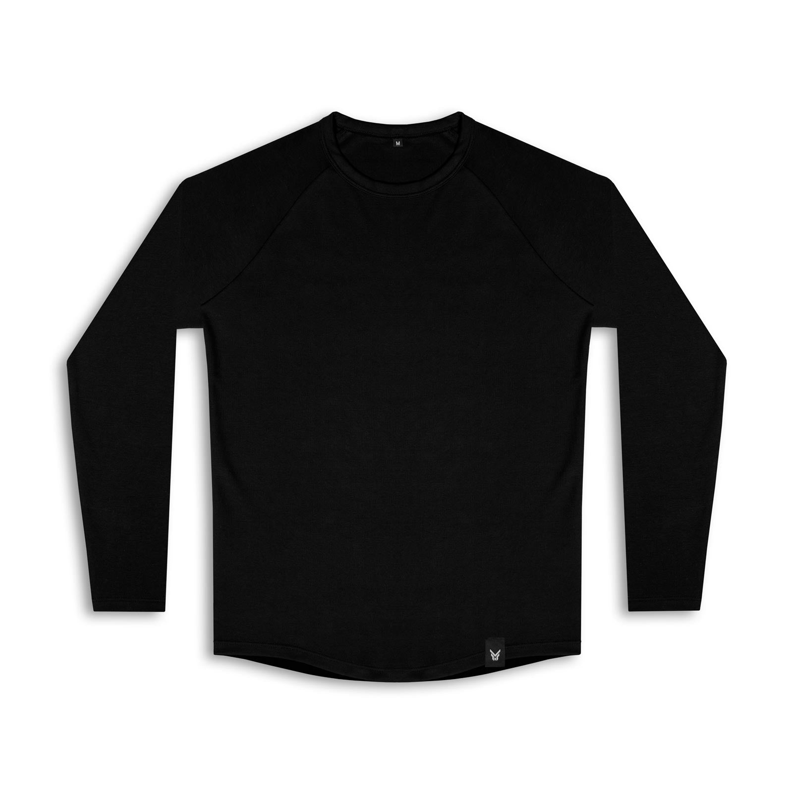 HYPERFORCE® Athletic Style Muscle Fit Stretch Long sleeve Pullover schwarz Gym Training Fitness