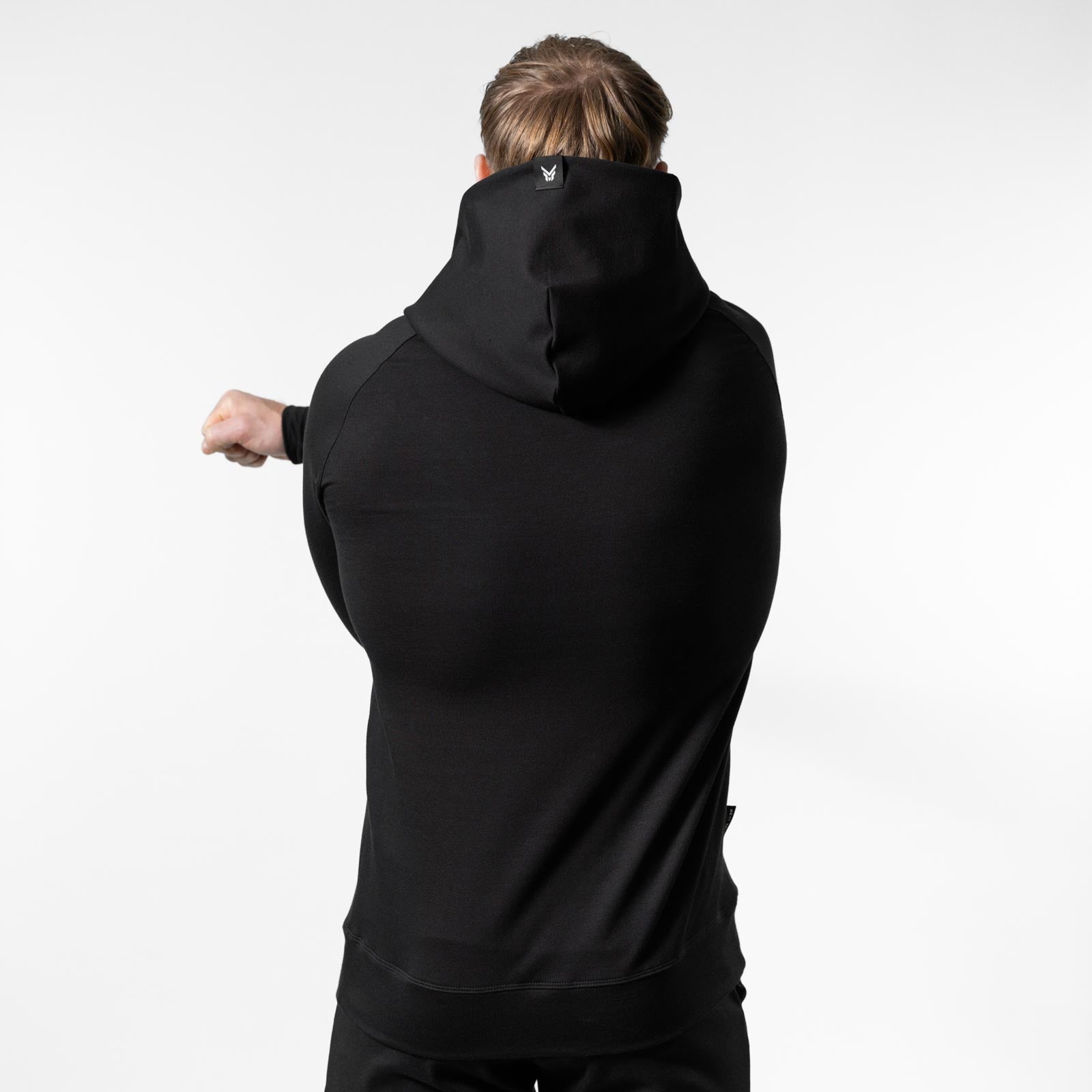 Muscle Fit Sweat Hoodie – Schwarz