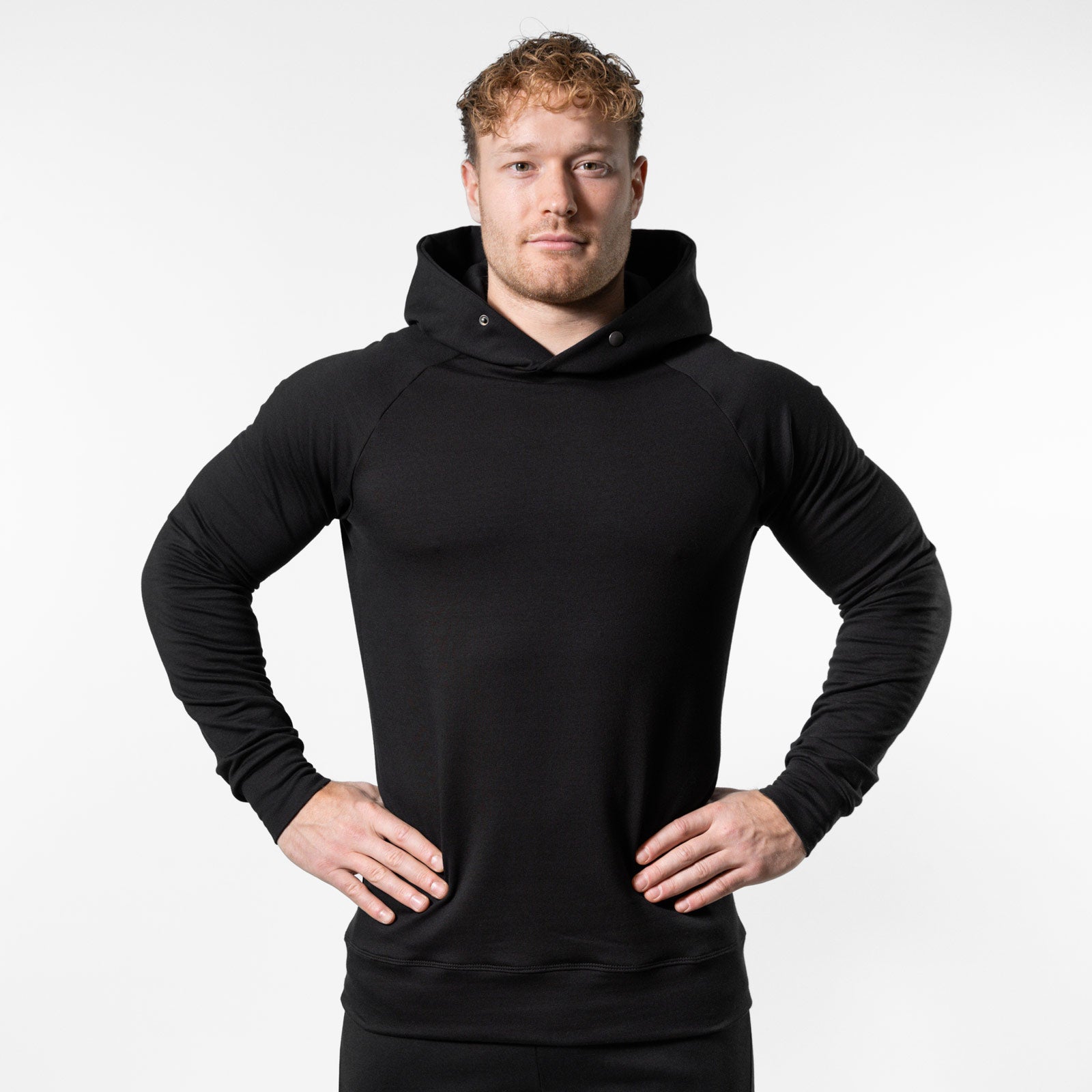 Muscle Fit Sweat Hoodie – Schwarz