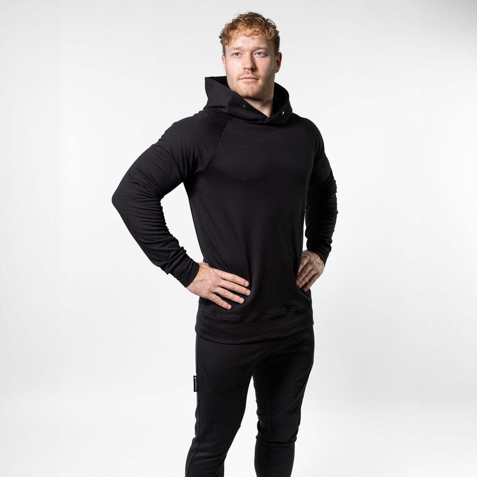 Muscle Fit Sweat Hoodie – Schwarz
