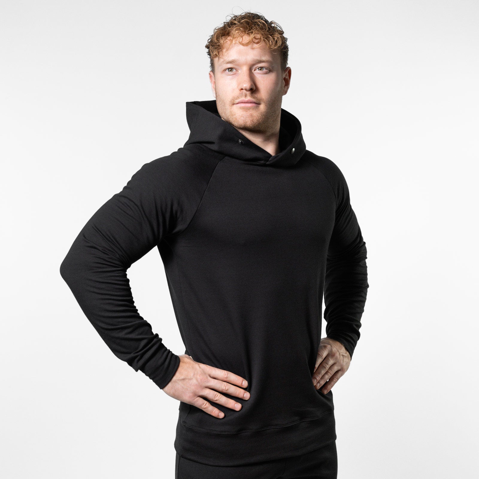 Muscle Fit Sweat Hoodie – Schwarz