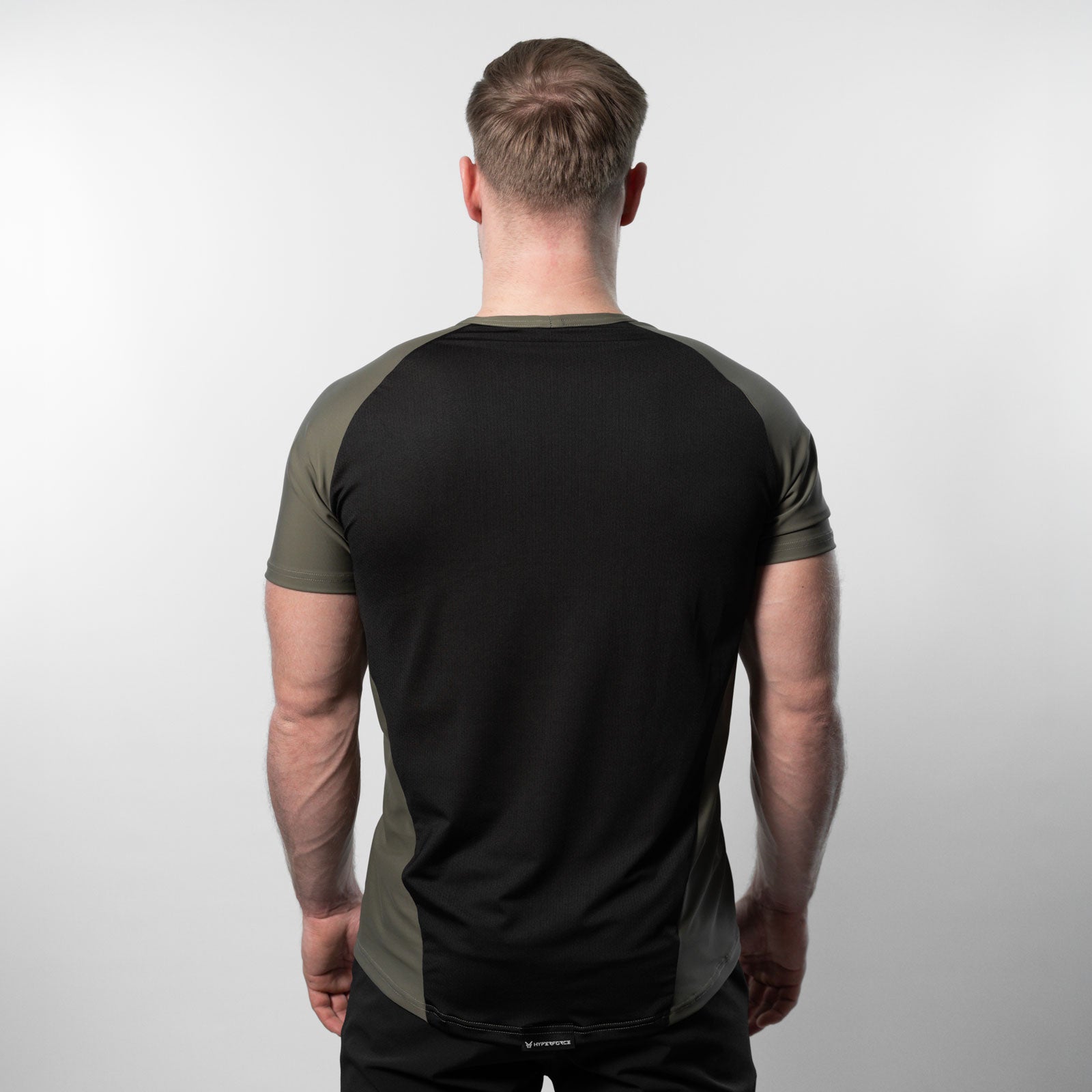 Reflexed Fit Lycra® Mesh-Back Training T-Shirt – Khaki