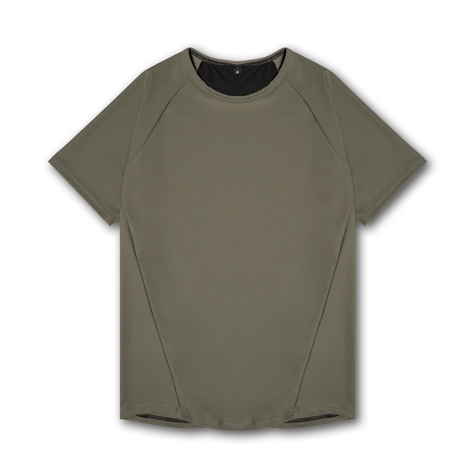 Reflexed Fit Lycra® Mesh-Back Training T-Shirt – Khaki
