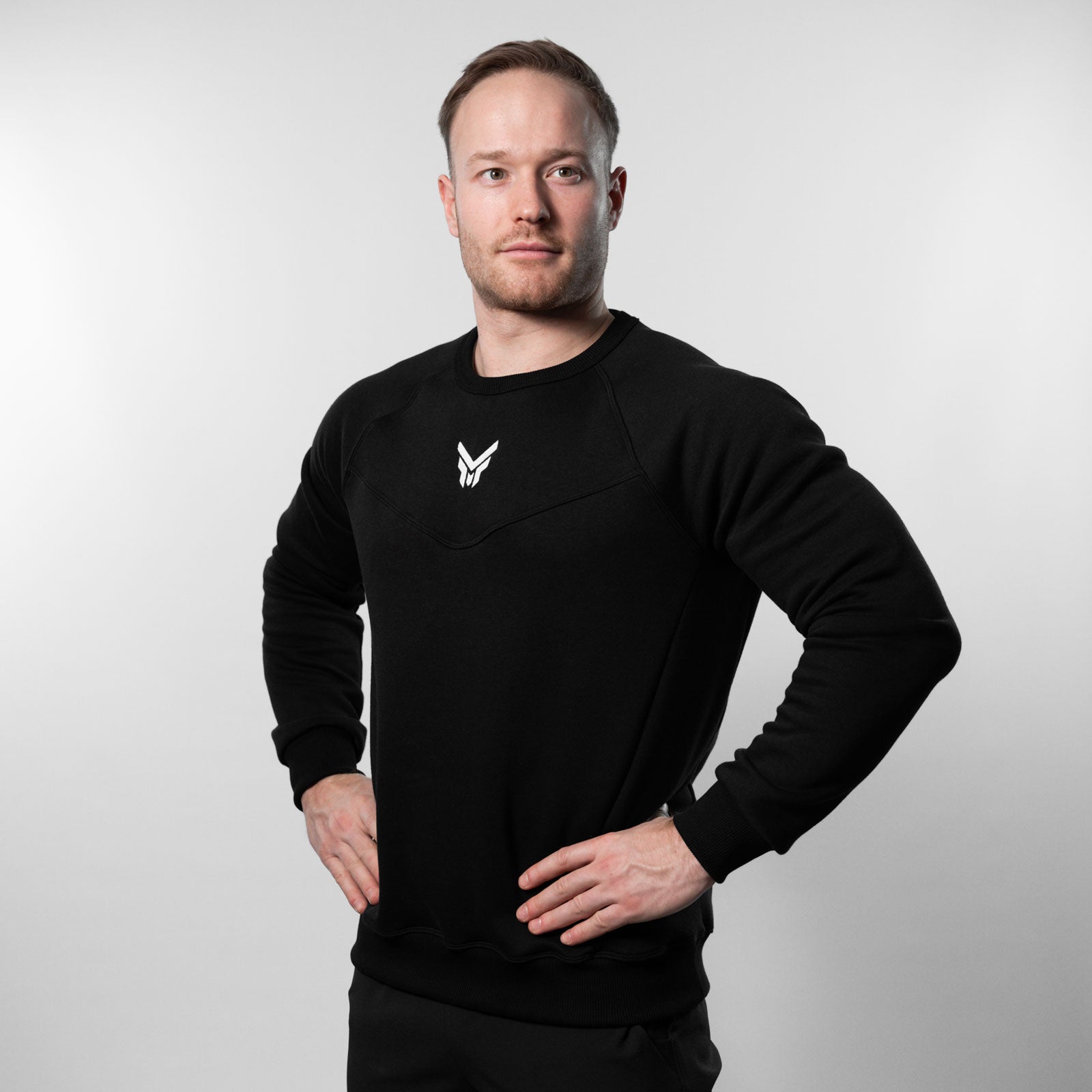 Reflexed Fit Sweat Pullover – Schwarz