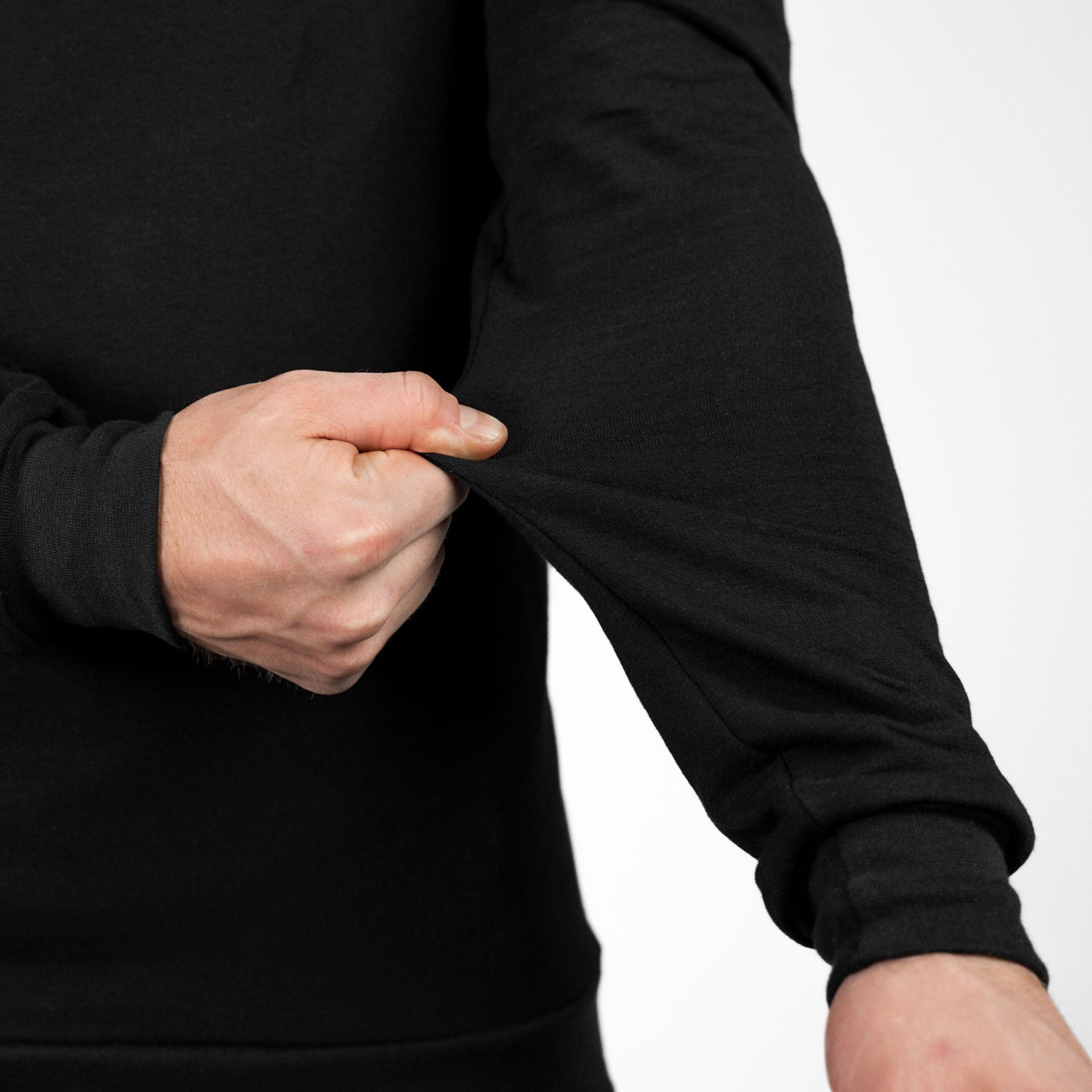 HYPERFORCE Athletic Style Muscle Fit Gym Hoodie Arm Stretch