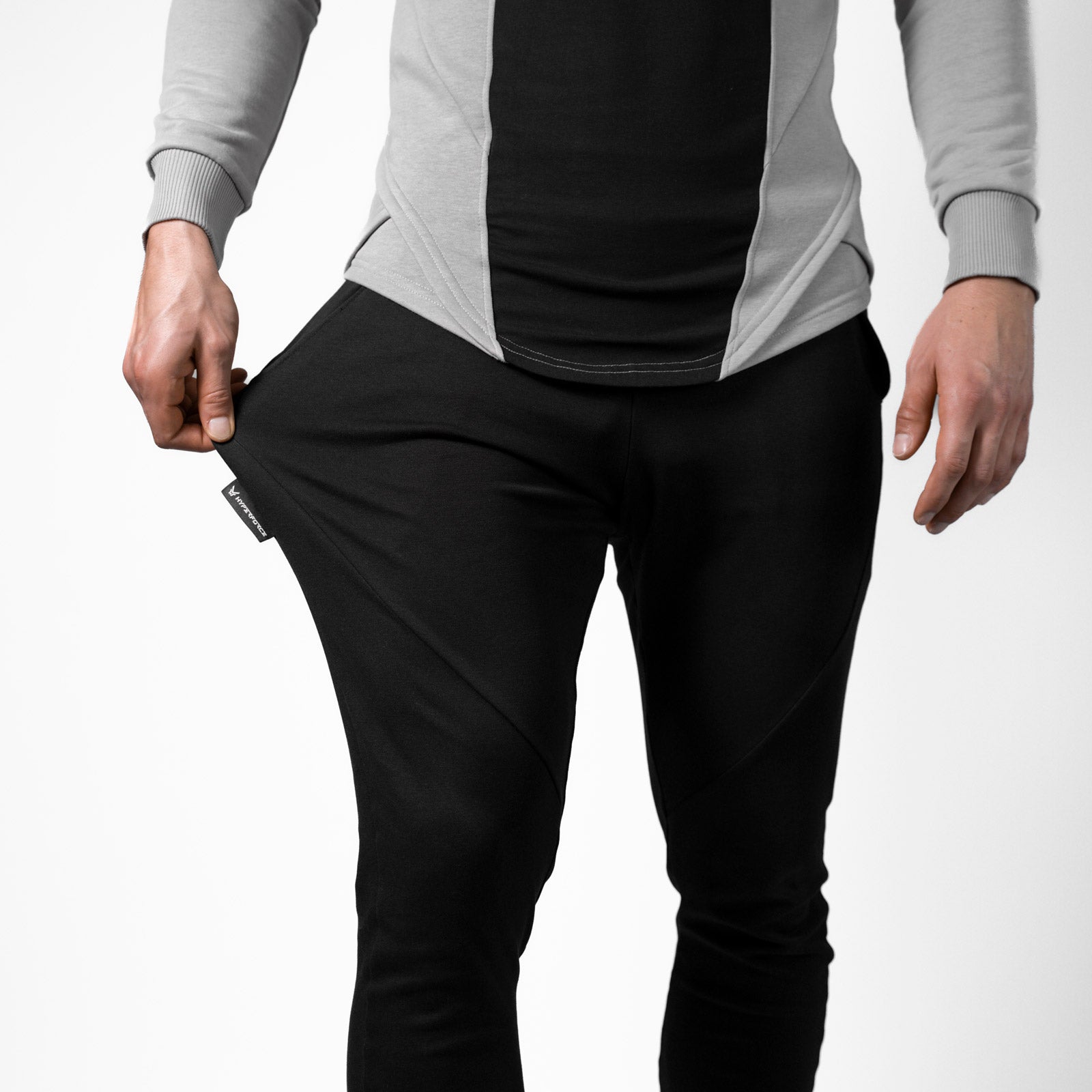 HYPERFORCE Athletic Style Muscle Fit Gym Jogger Schwarz Stretch