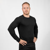HYPERFORCE® Athletic Style Muscle Fit Stretch Long sleeve Pullover schwarz Gym Training Fitness