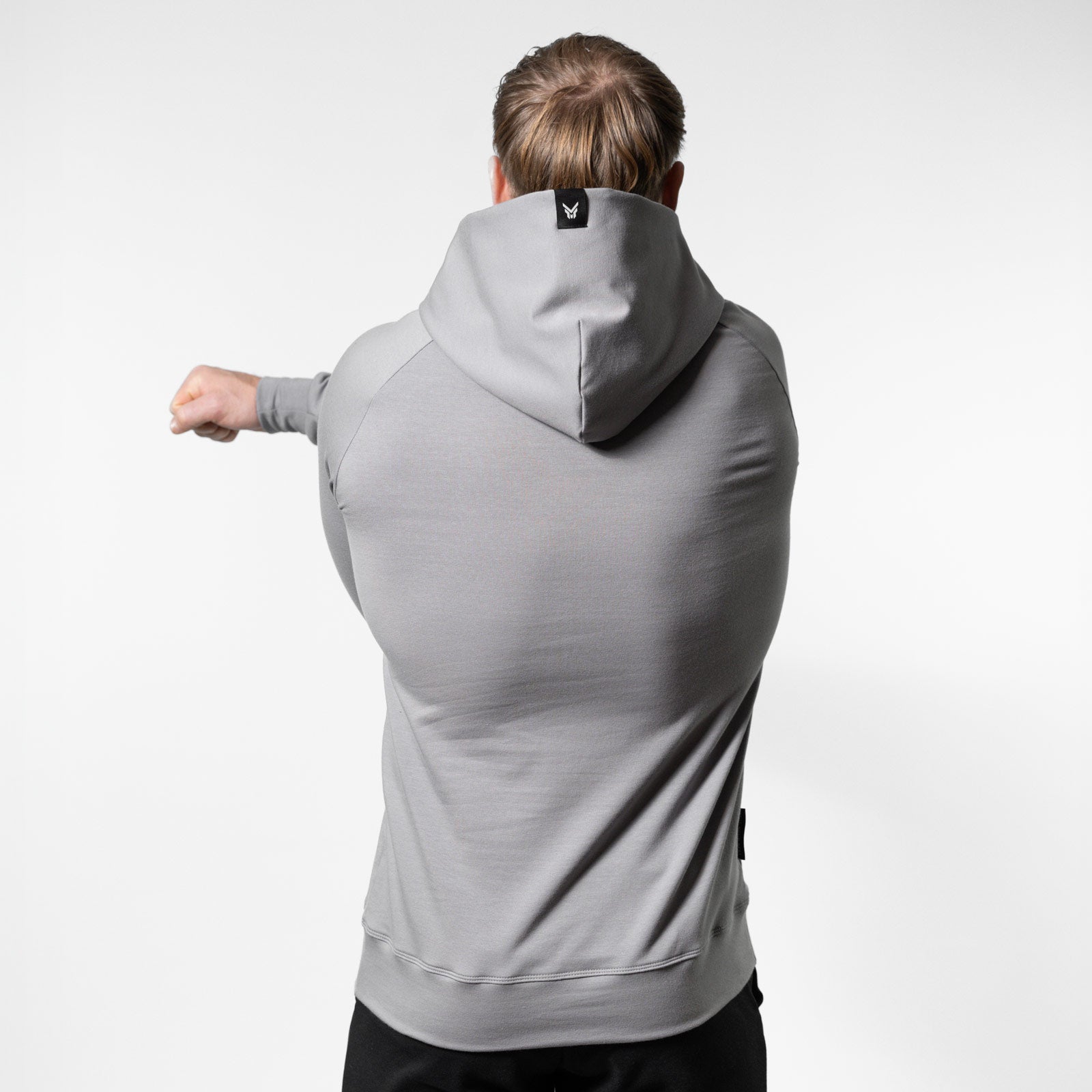 Muscle Fit Sweat Hoodie – Grau