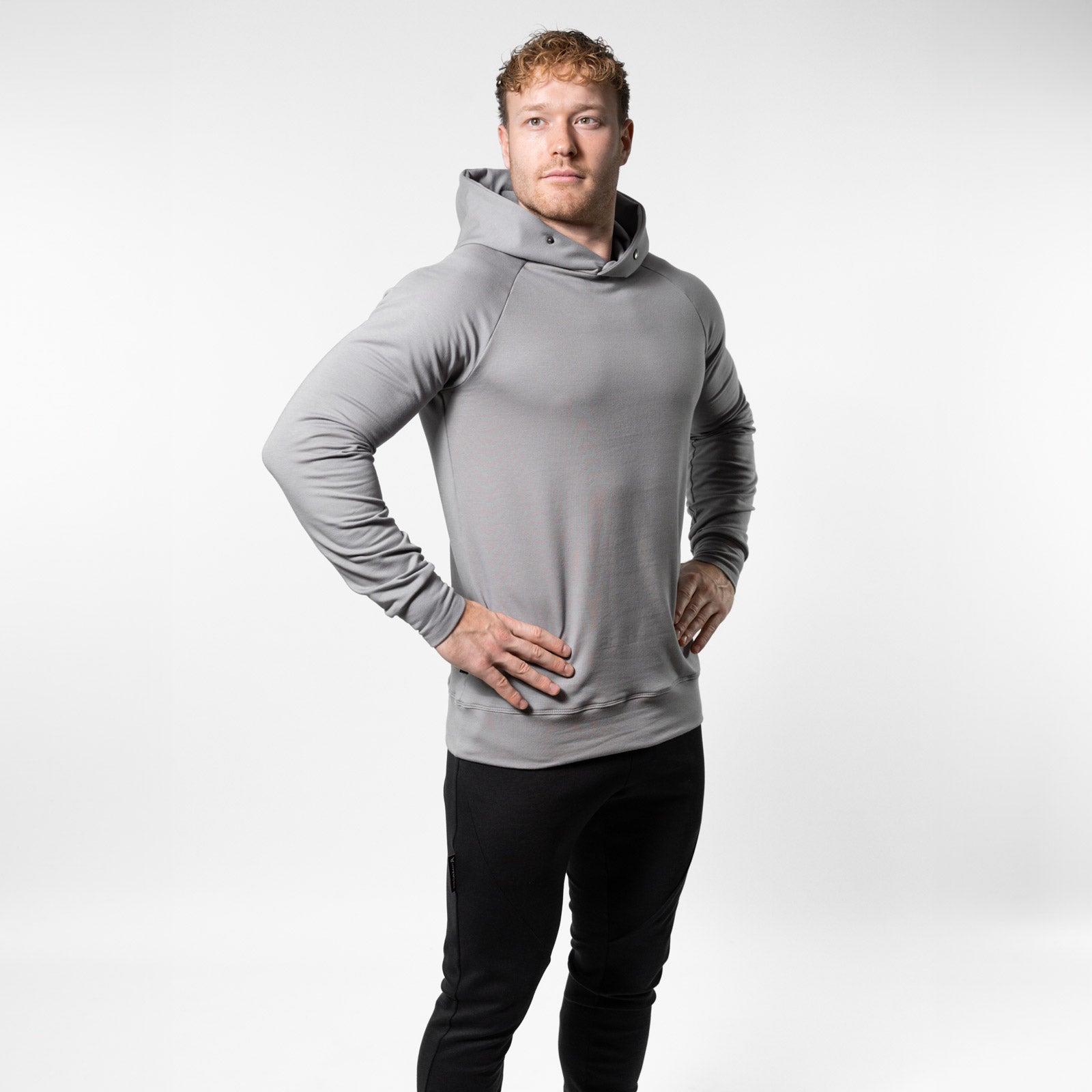 Muscle Fit Sweat Hoodie – Grau