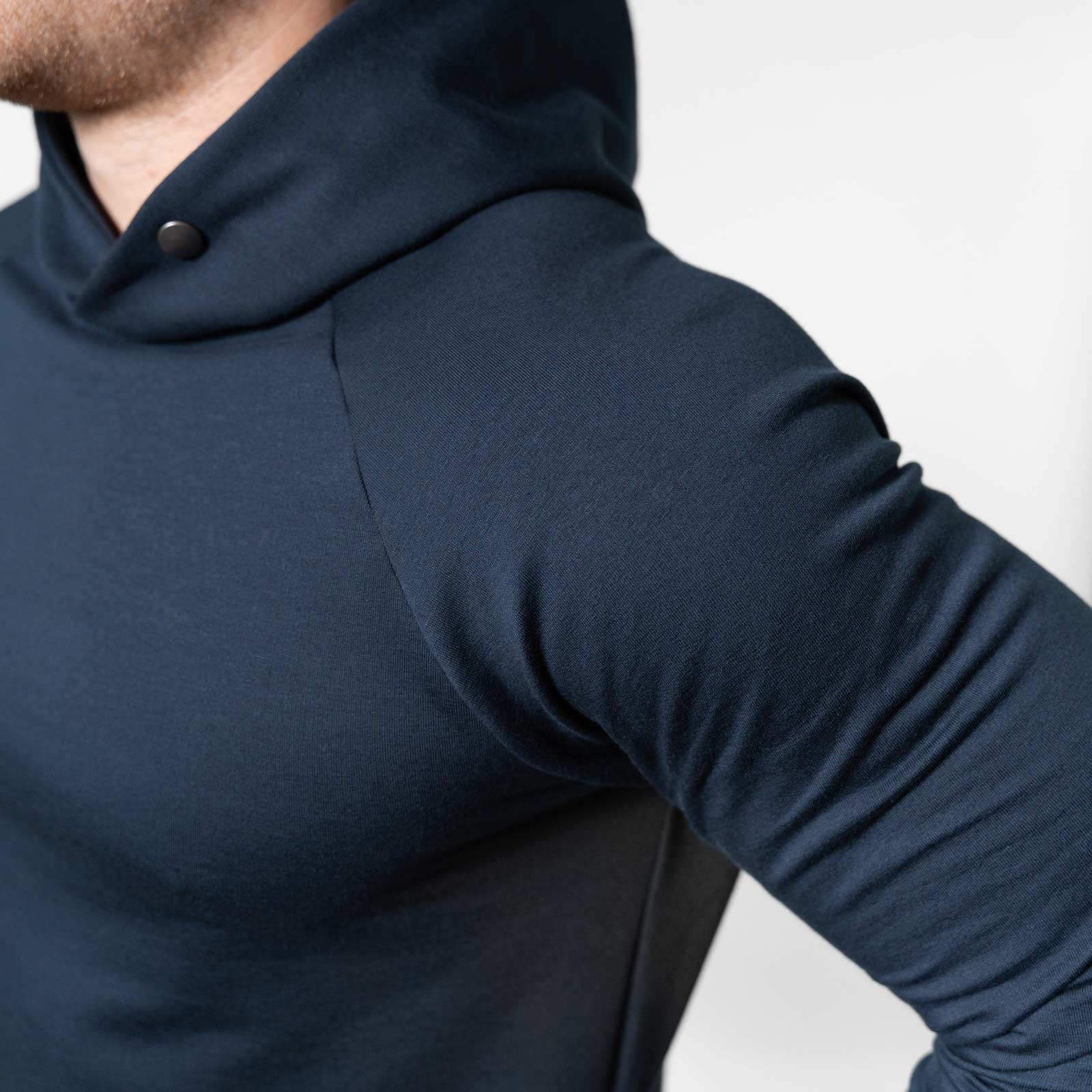 Muscle Fit Sweat Hoodie – Navy