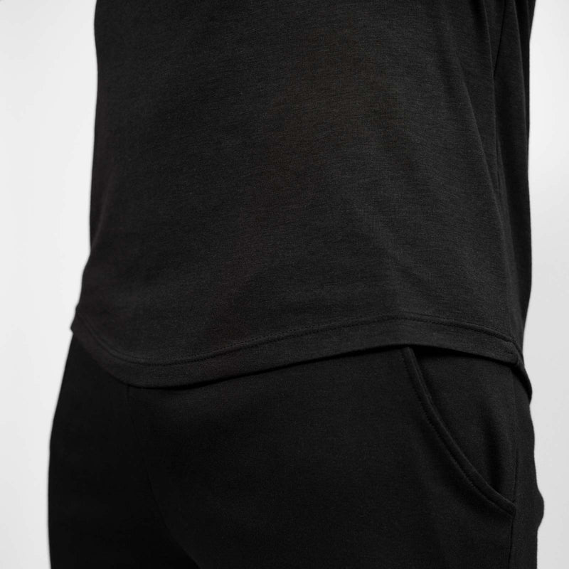 HYPERFORCE Athletic Style Muscle Fit Gym T-Shirt Scallop Bottom