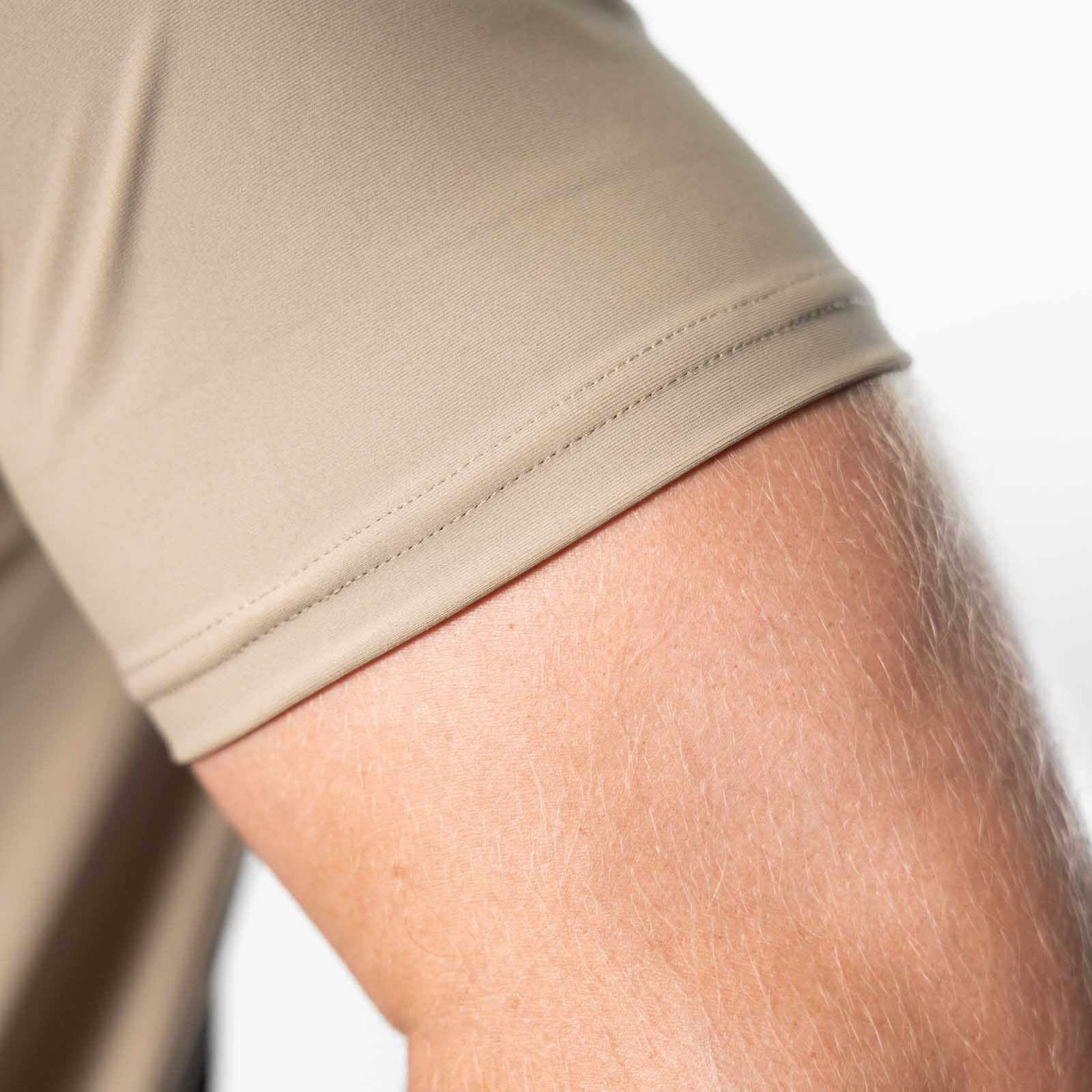 Reflexed Fit Lycra® Mesh-Back Training T-Shirt – Taupe