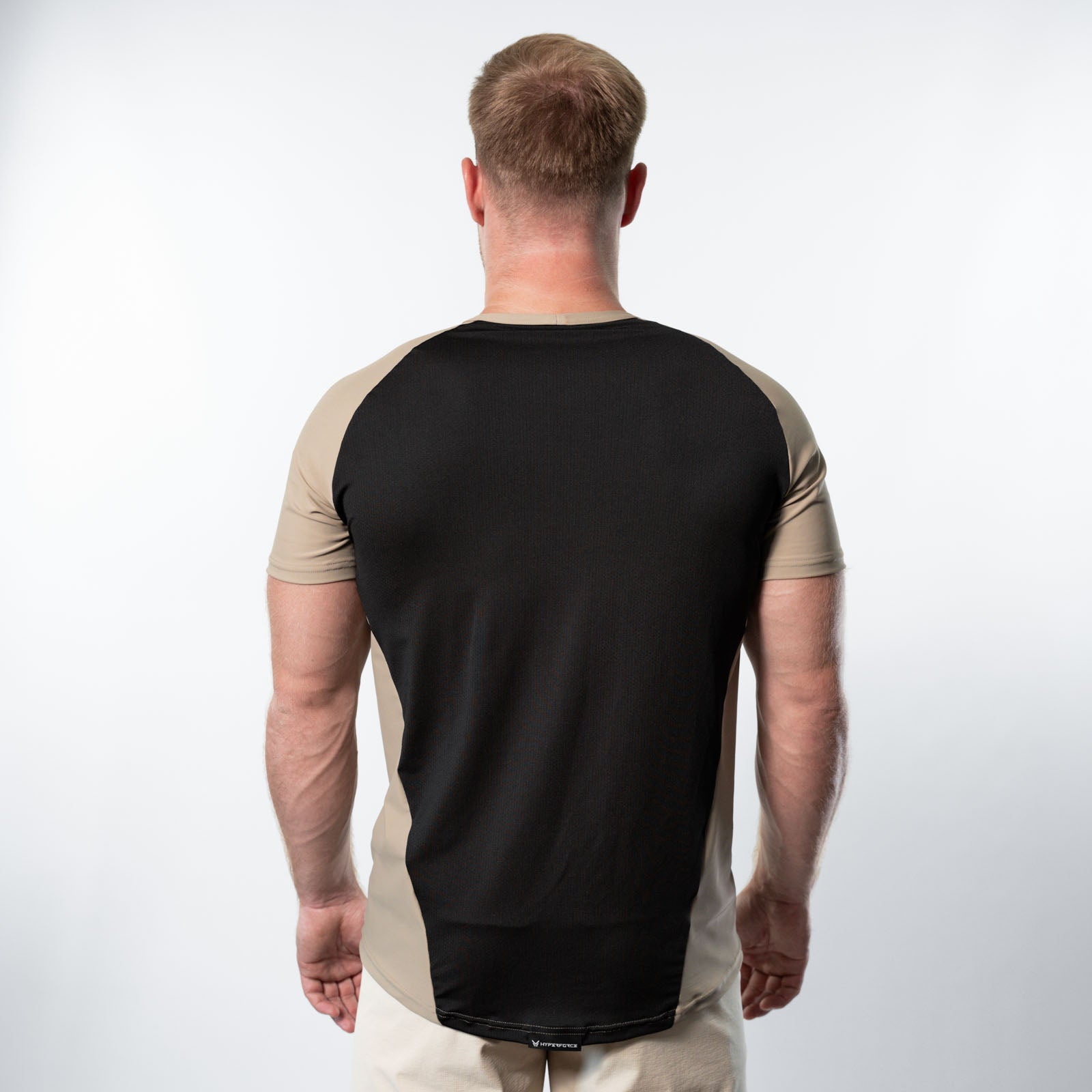 Reflexed Fit Lycra® Mesh-Back Training T-Shirt – Taupe