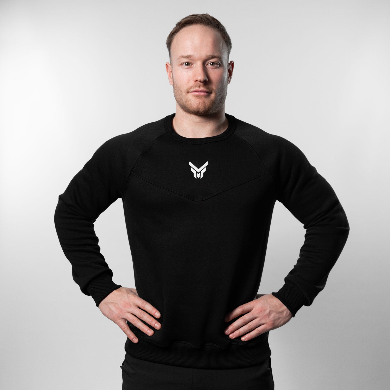 Reflexed Fit Sweat Pullover – Schwarz