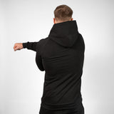 HYPERFORCE Athletic Style Muscle Fit Gym Hoodie Back Stretch
